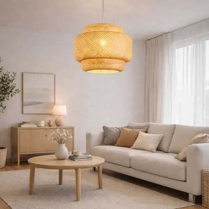 Suspension naturelle en bambou Ø 30 cm | Nomi