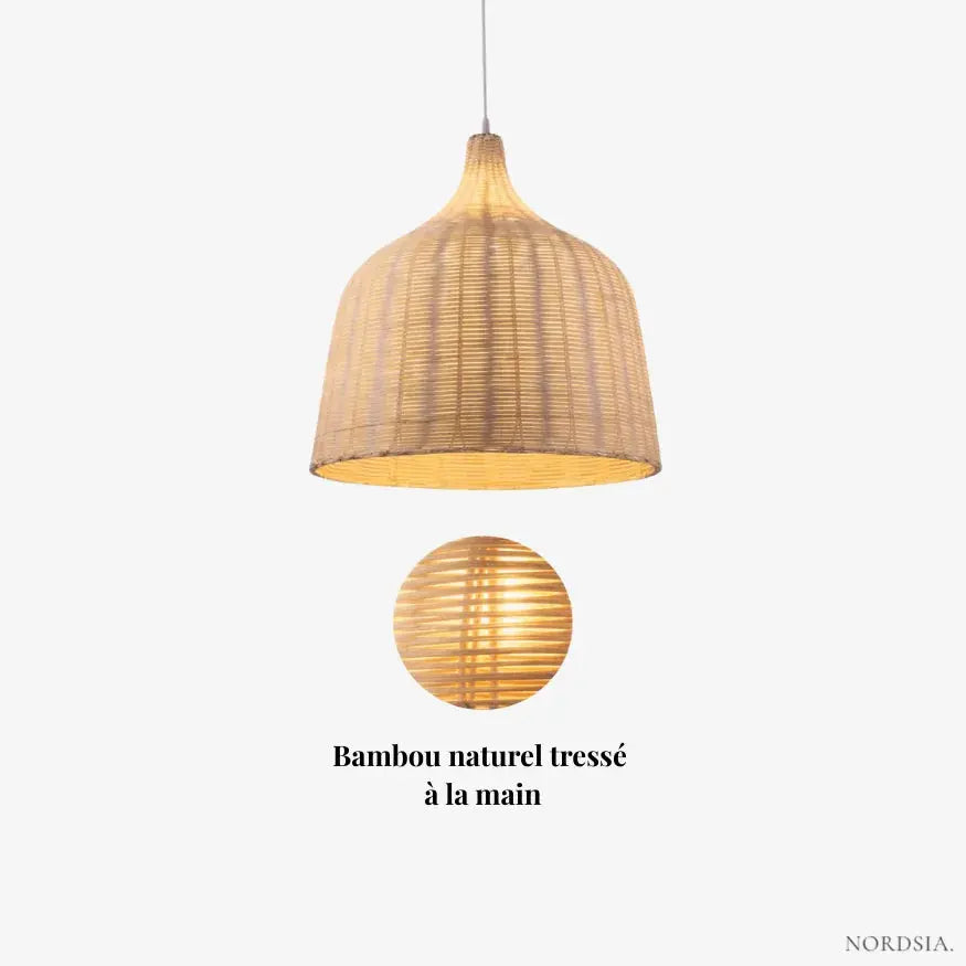 Suspension bambou naturel | Tindra
