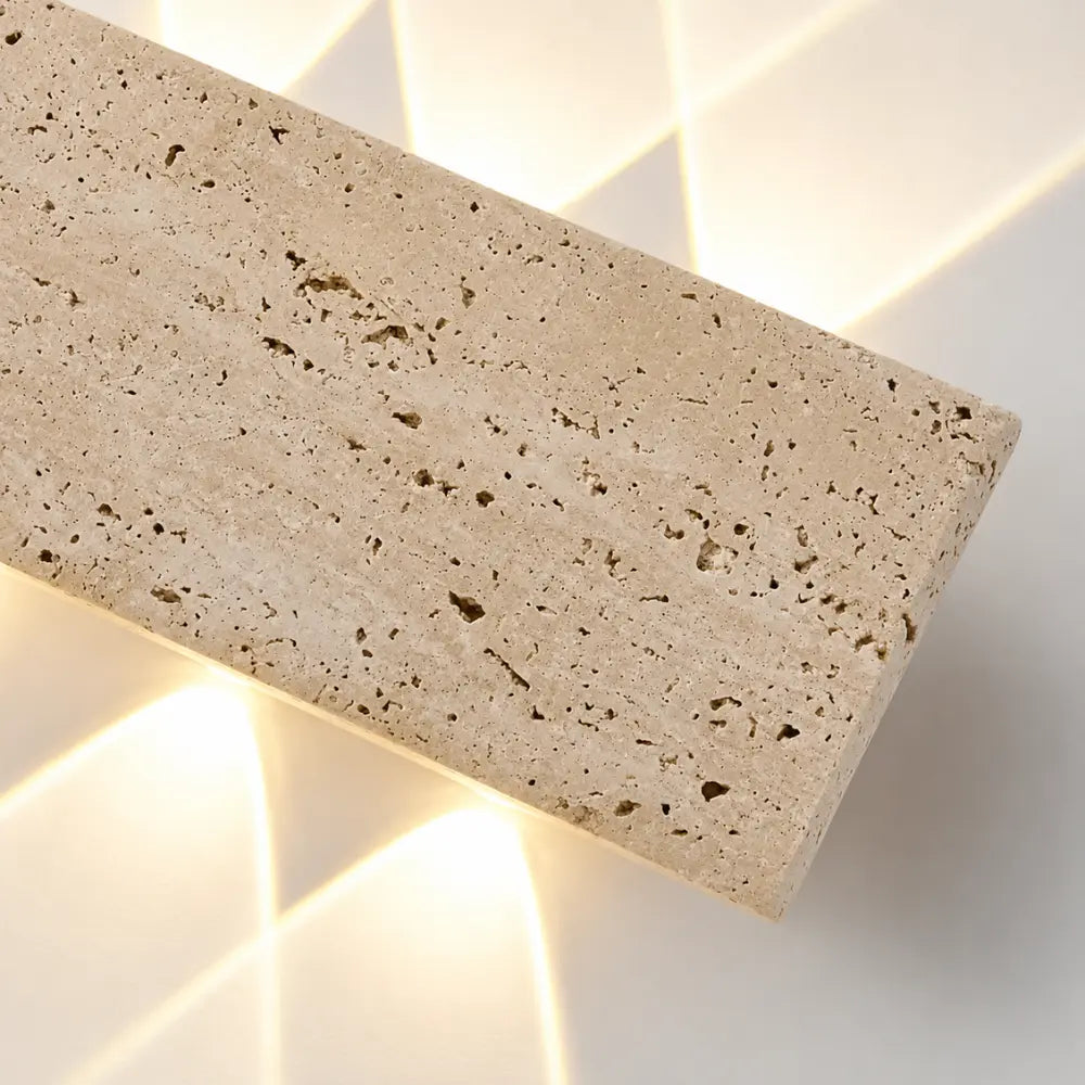 Applique murale travertin à LED | Sorell