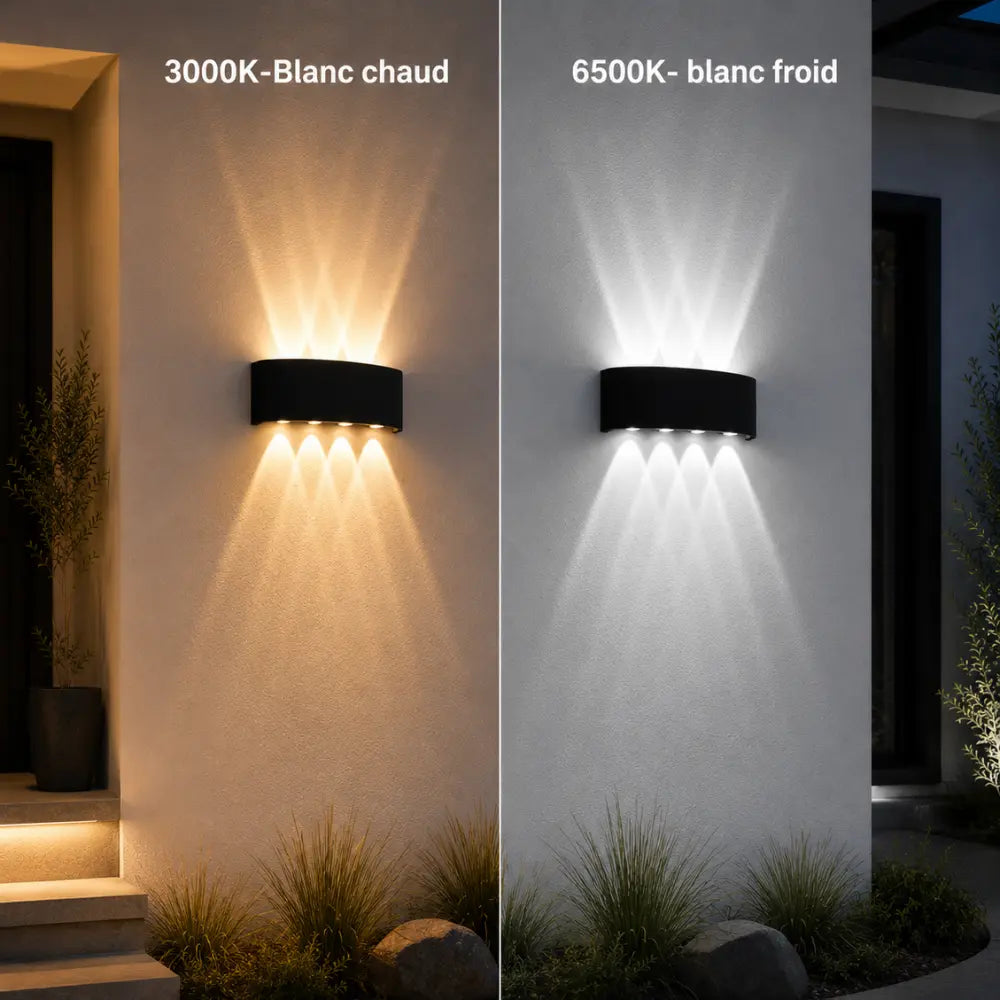 Applique murale extérieure LED à double faisceau | Skar