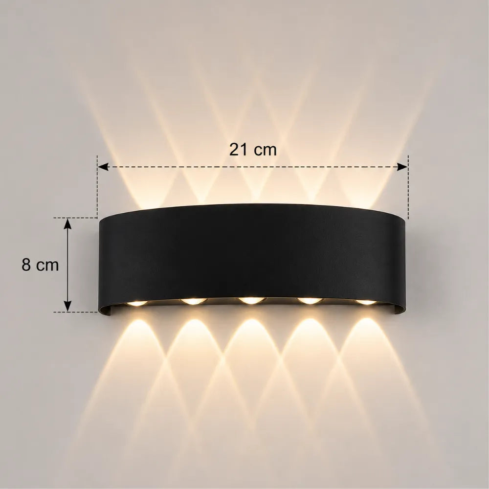 Applique murale extérieure LED à double faisceau | Skar