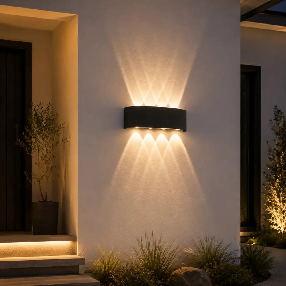 Applique murale extérieure LED à double faisceau | Skar