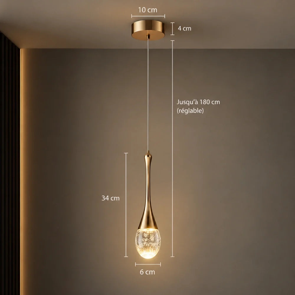 Suspension moderne en cristal | Aysel