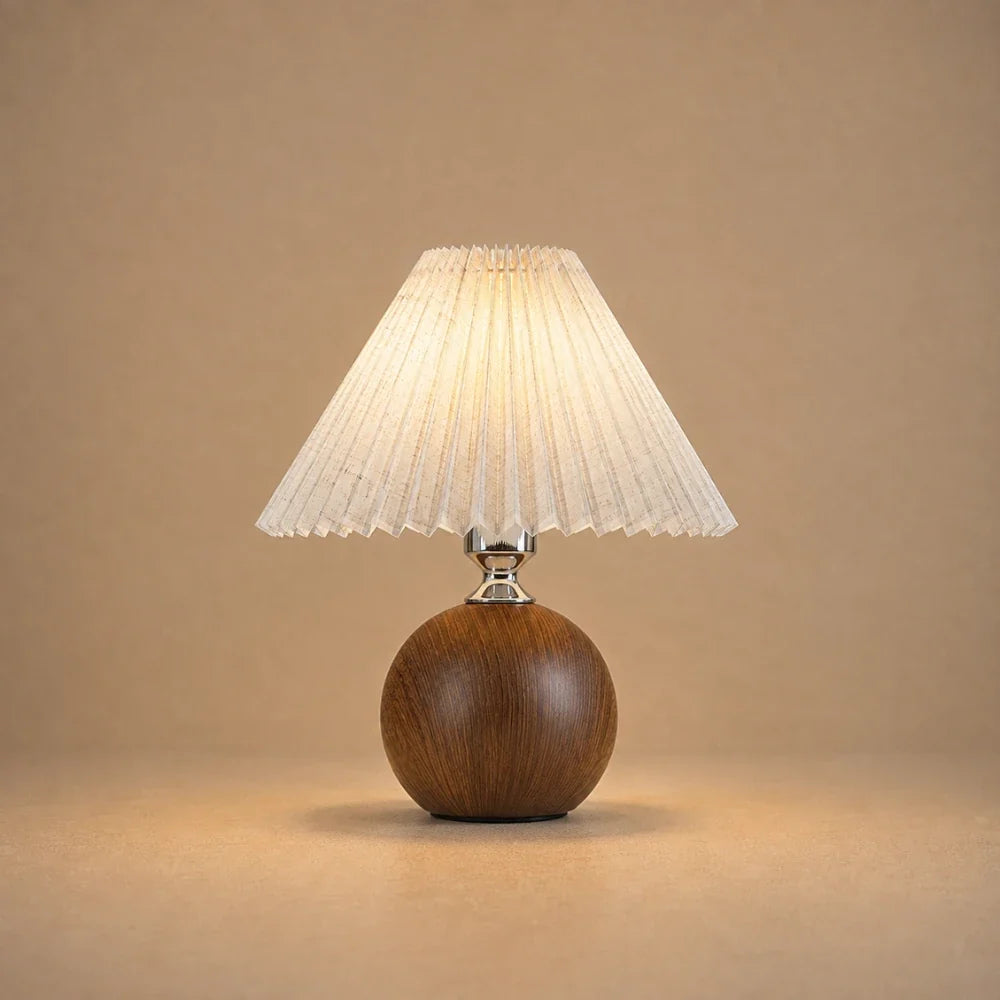 Lampe à poser bois & tissu | Aeris