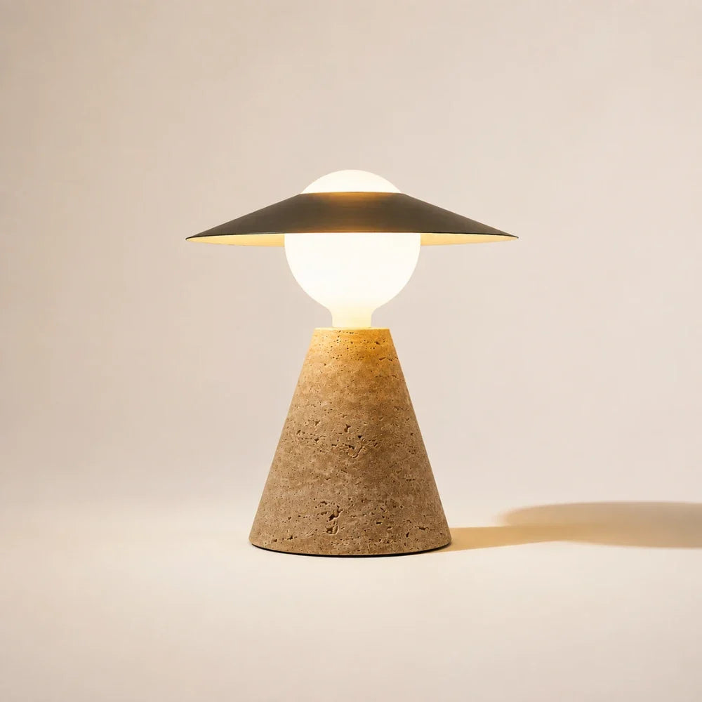 Lampe à poser travertin | Aili