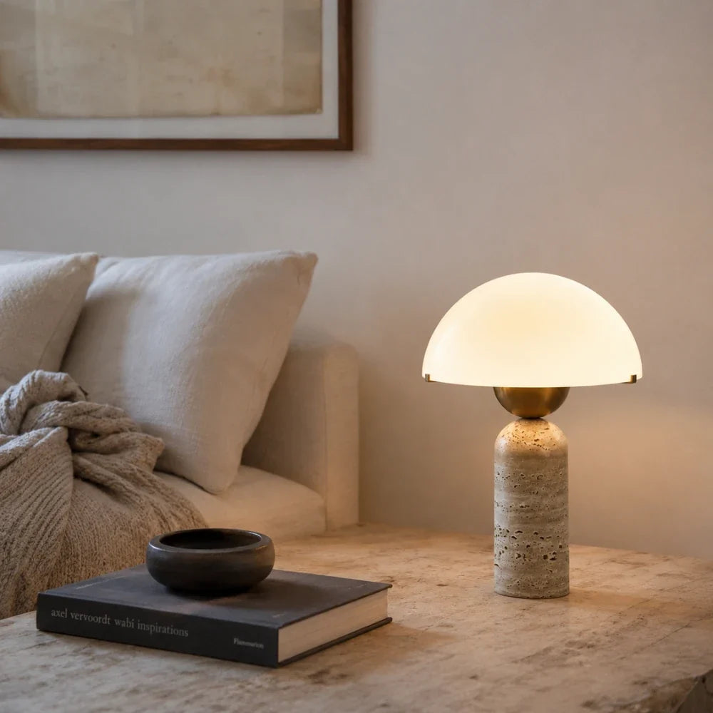 Lampe à poser travertin | Asta