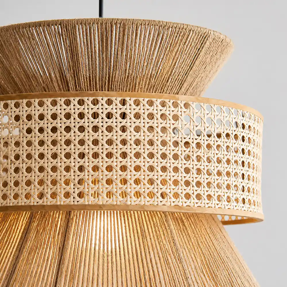Suspension bambou & rotin | Linnea