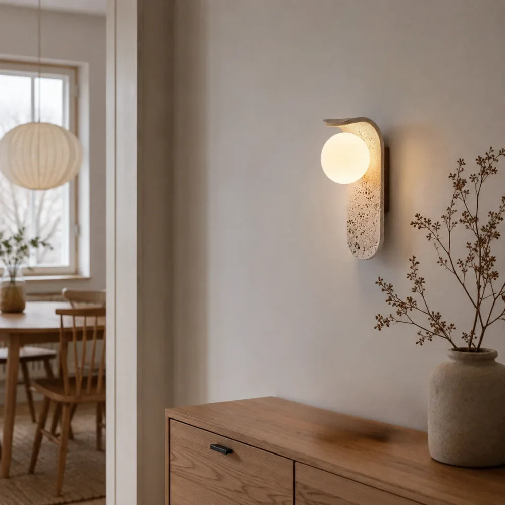 Applique murale travertin scandinave | Velor