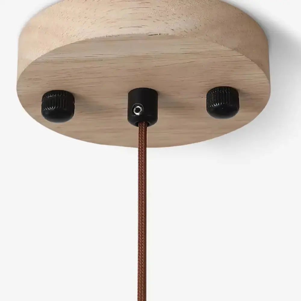 Suspension travertin & bois scandinave | Lyng