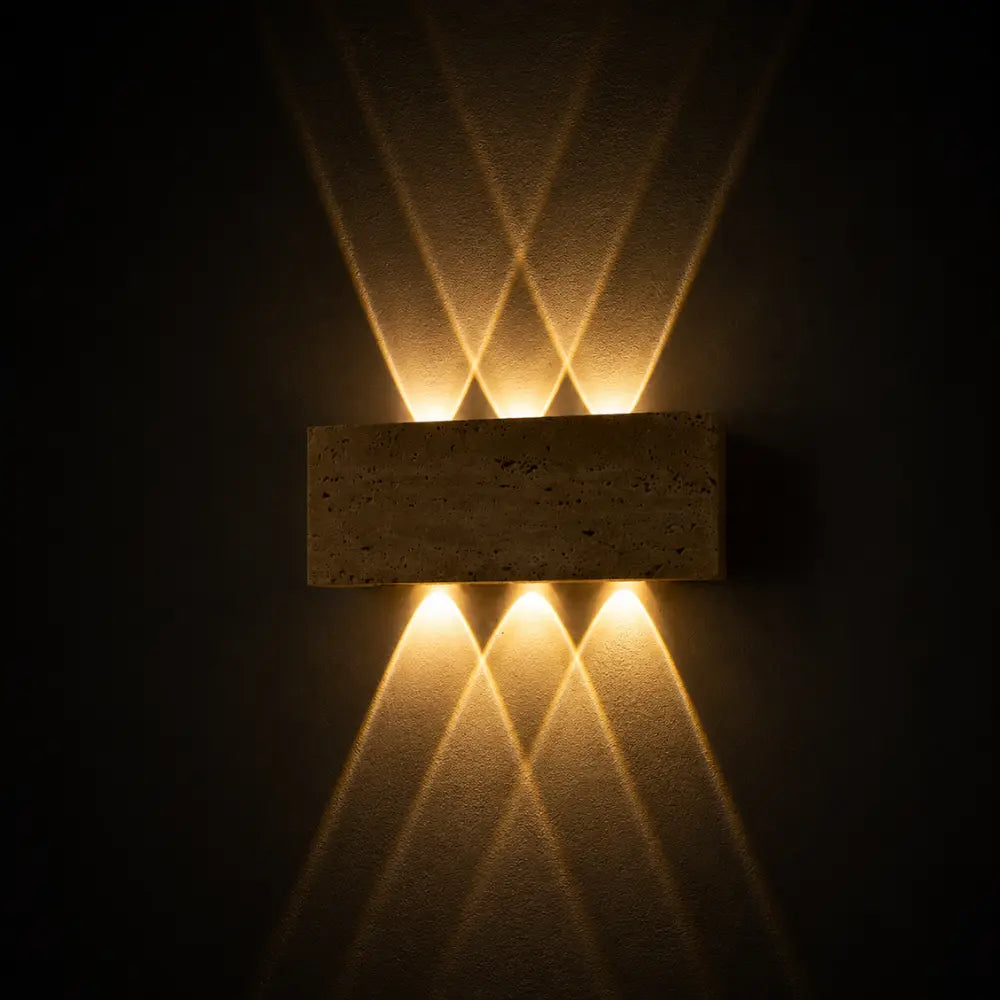Applique murale travertin à LED | Sorell