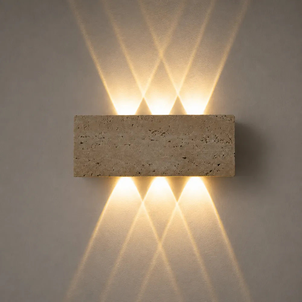 Applique murale travertin à LED | Sorell