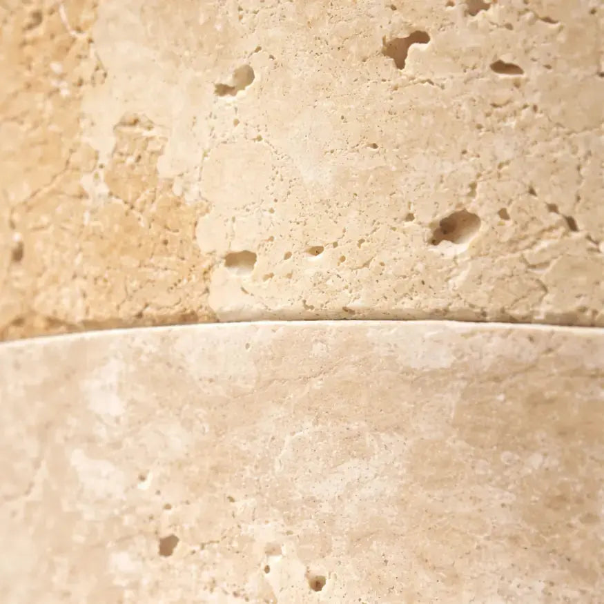 Applique murale travertin & bois | Elvik