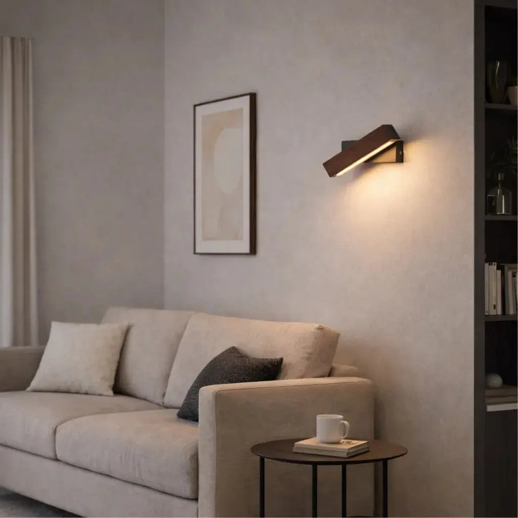 Applique murale LED bois noyer | Hørne
