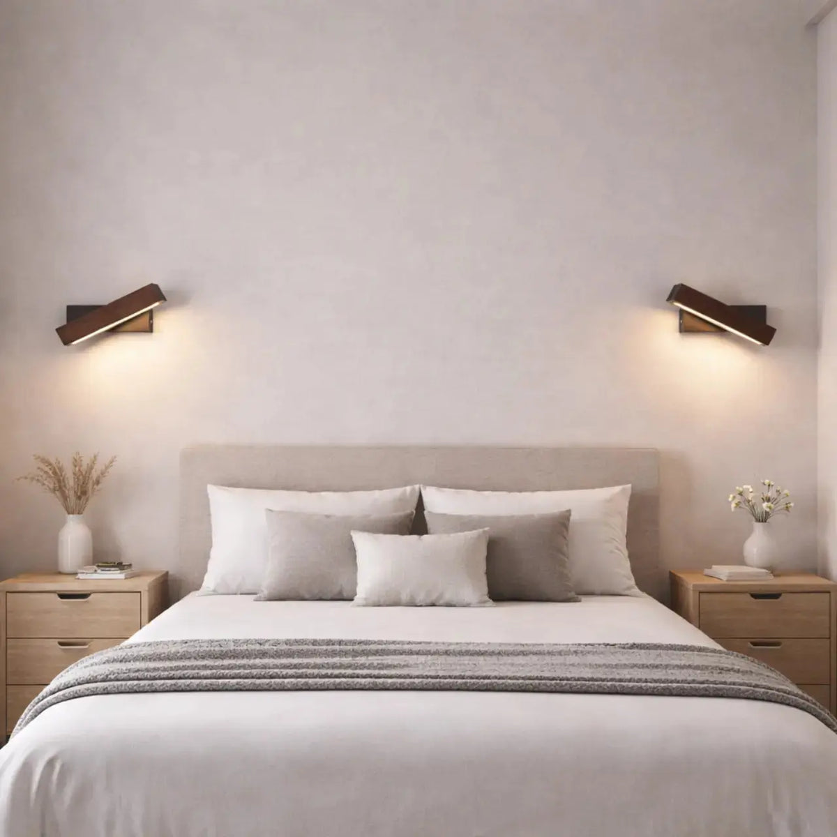 Applique murale LED bois noyer | Hørne