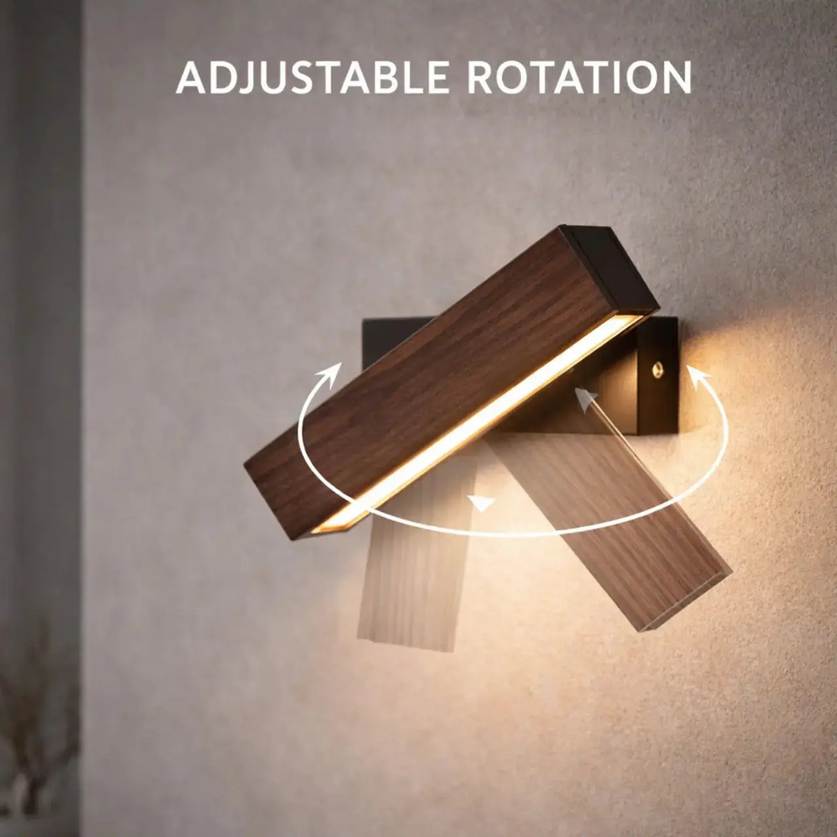 Applique murale LED bois noyer | Hørne
