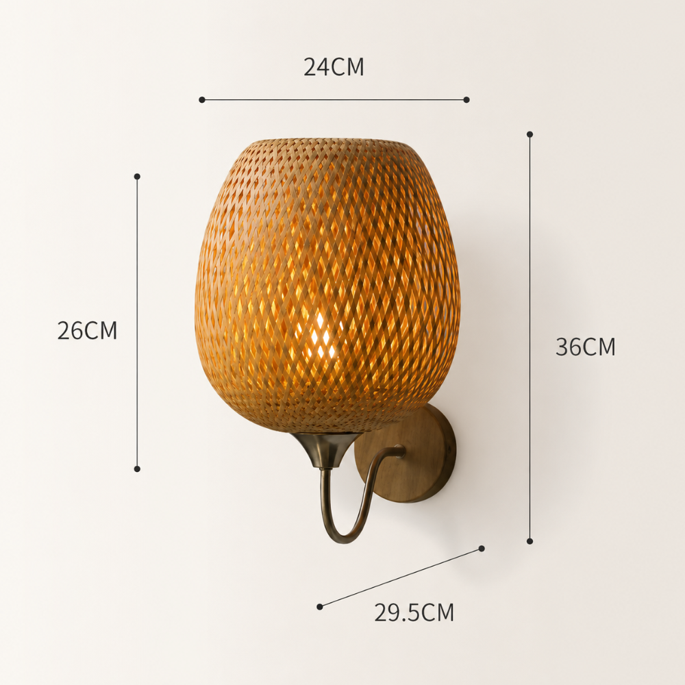 Applique murale bambou naturel | Arvin