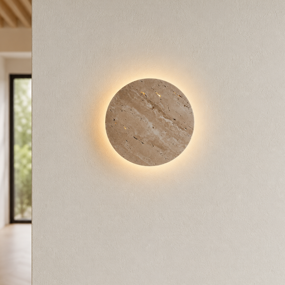 Applique murale LED travertin | Fosenavåg