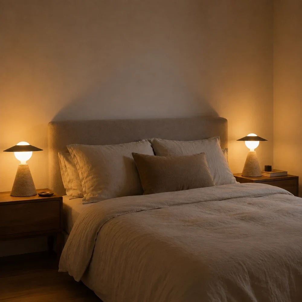 Lampe à poser travertin | Aili