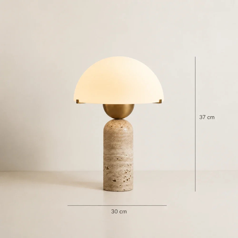Lampe à poser travertin | Asta