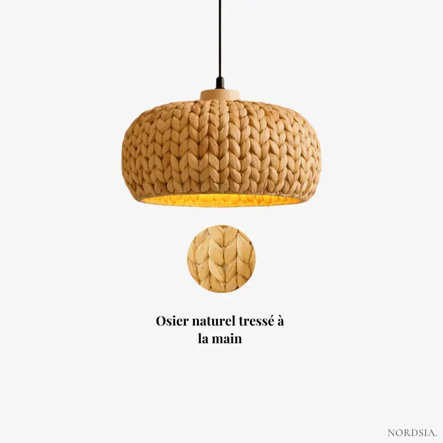 Suspension osier artisanal | Loanne