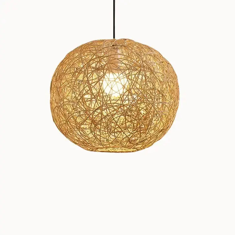 Suspension rotin & bambou | Liora