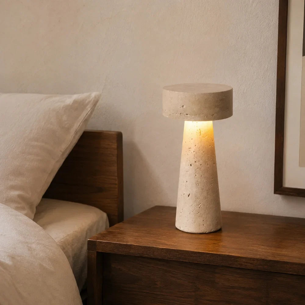 Lampe à poser travertin | Neri