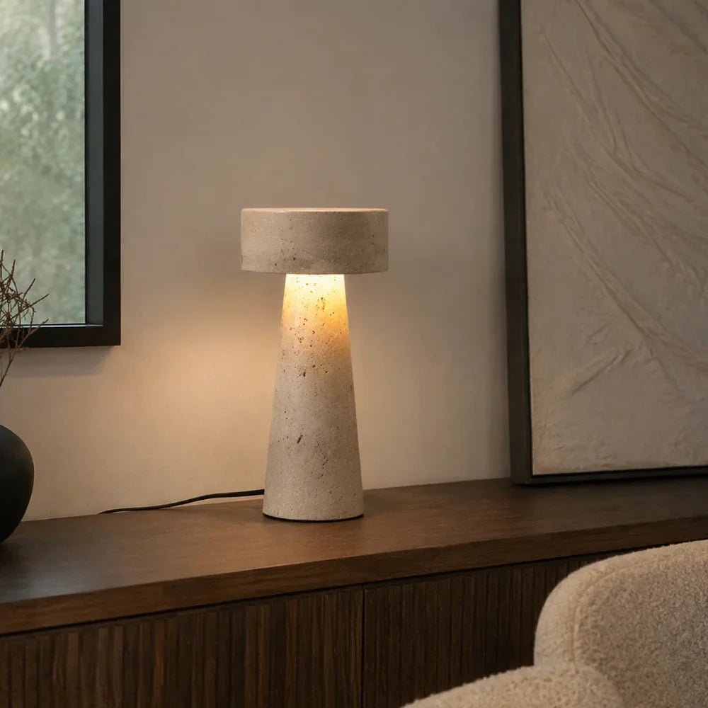 Lampe à poser travertin | Neri
