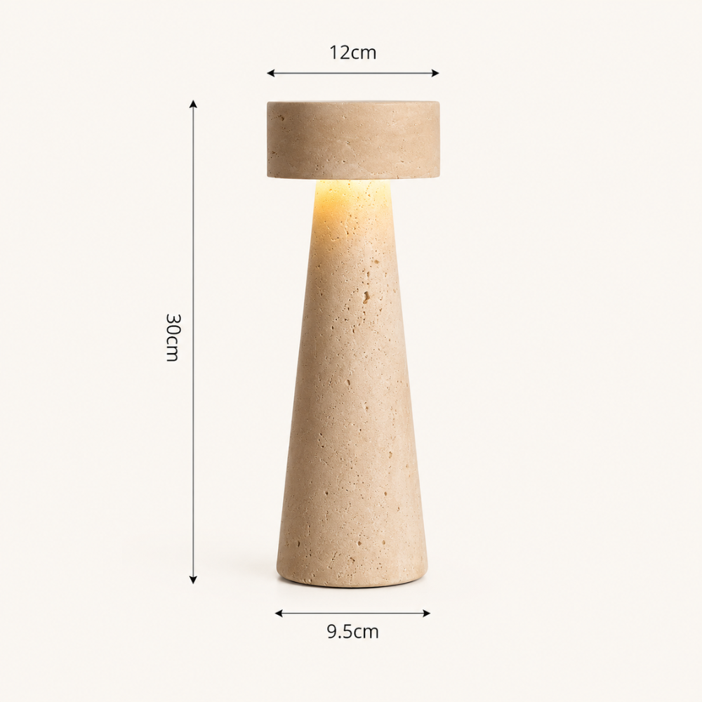 Lampe à poser travertin | Neri