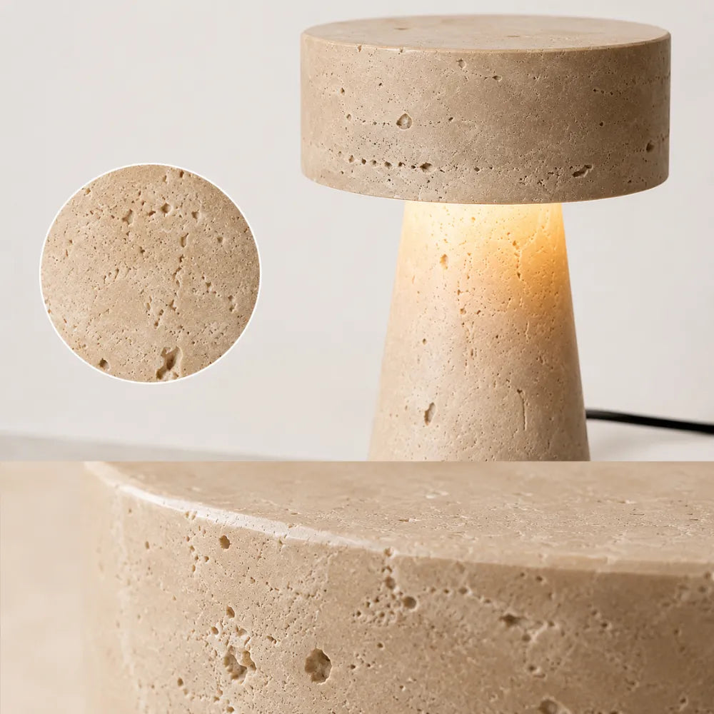 Lampe à poser travertin | Neri