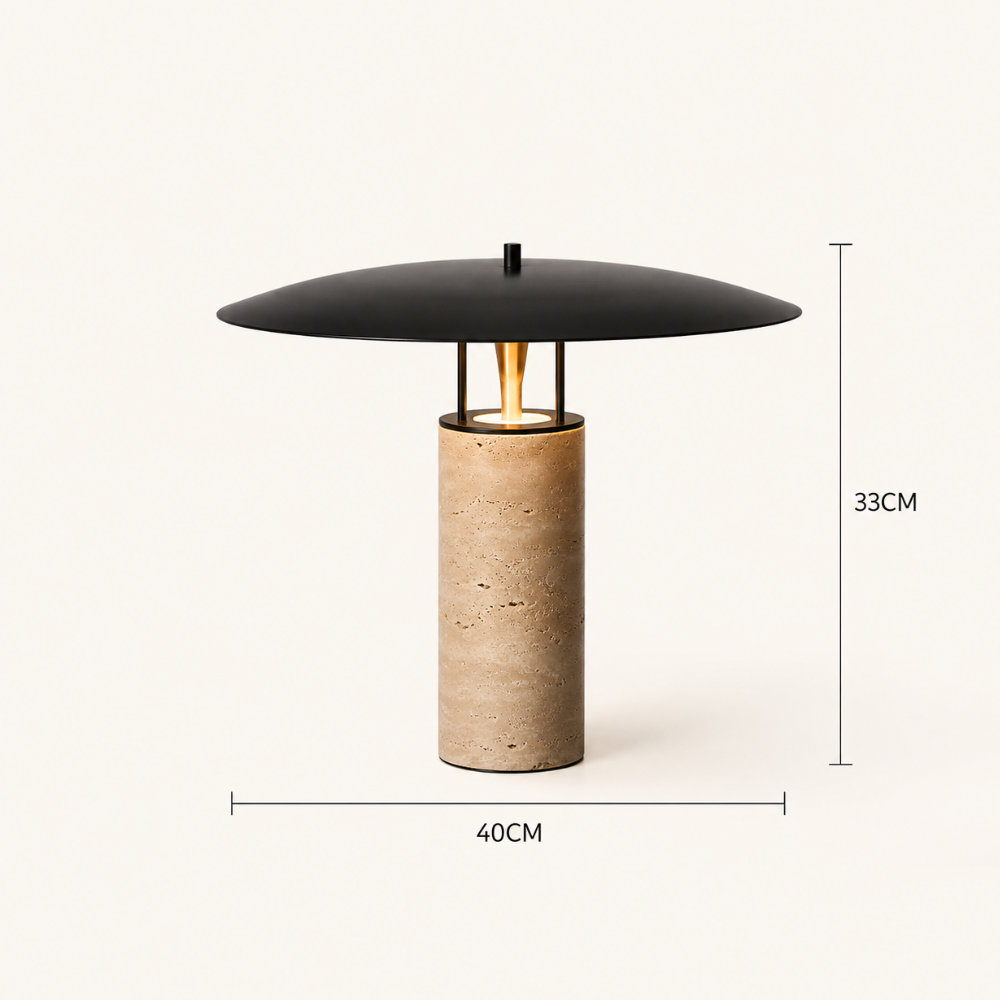 Lampe à poser travertin | Noma