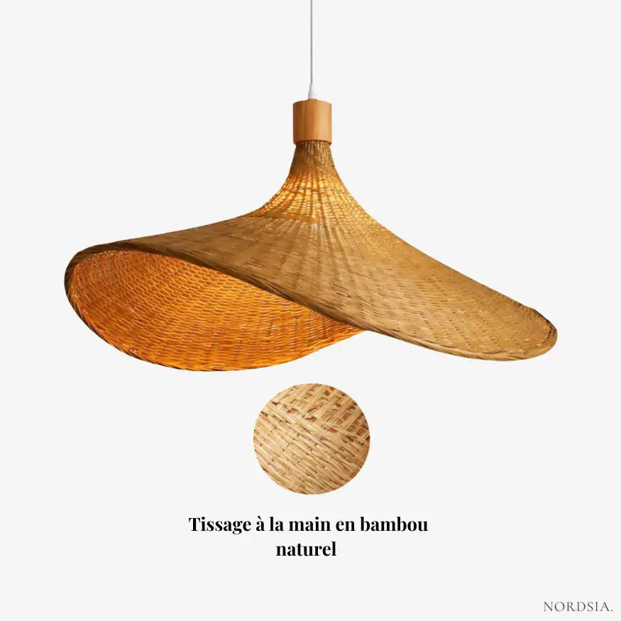 Suspension bambou sculptural Ø 30 cm | Våga