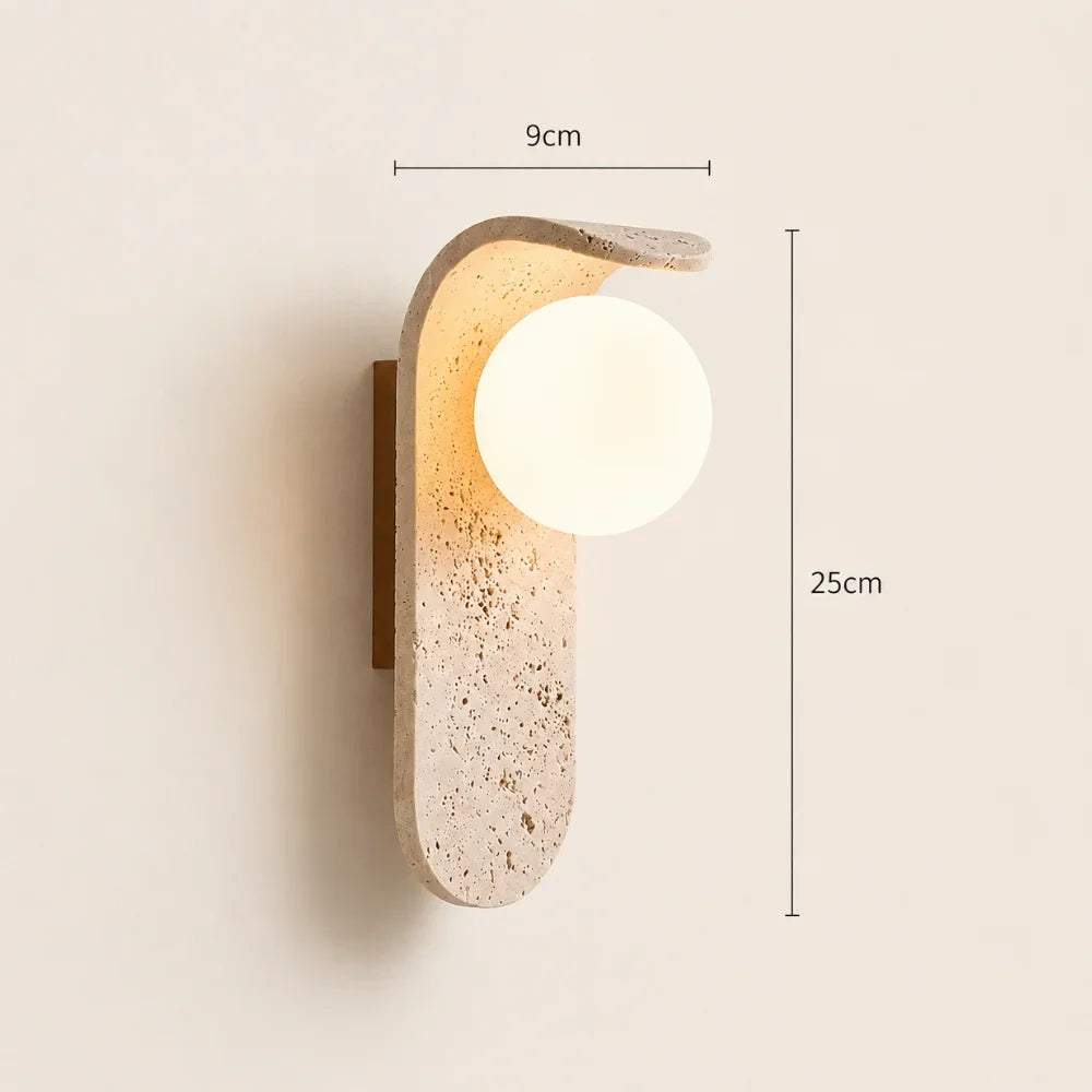 Applique murale travertin scandinave | Velor